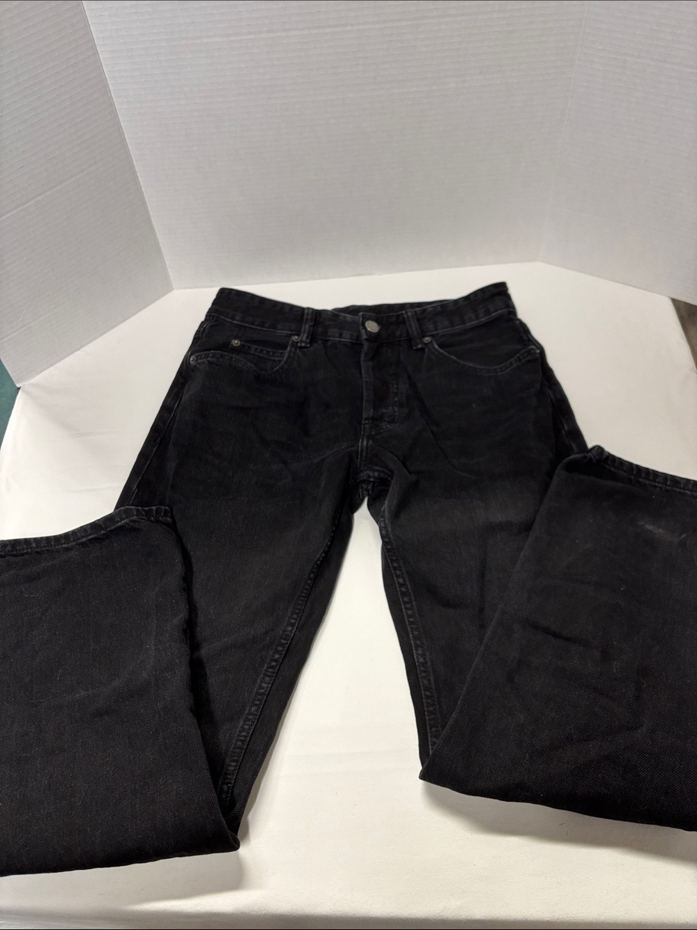 Zara Men's Black Straight Jeans